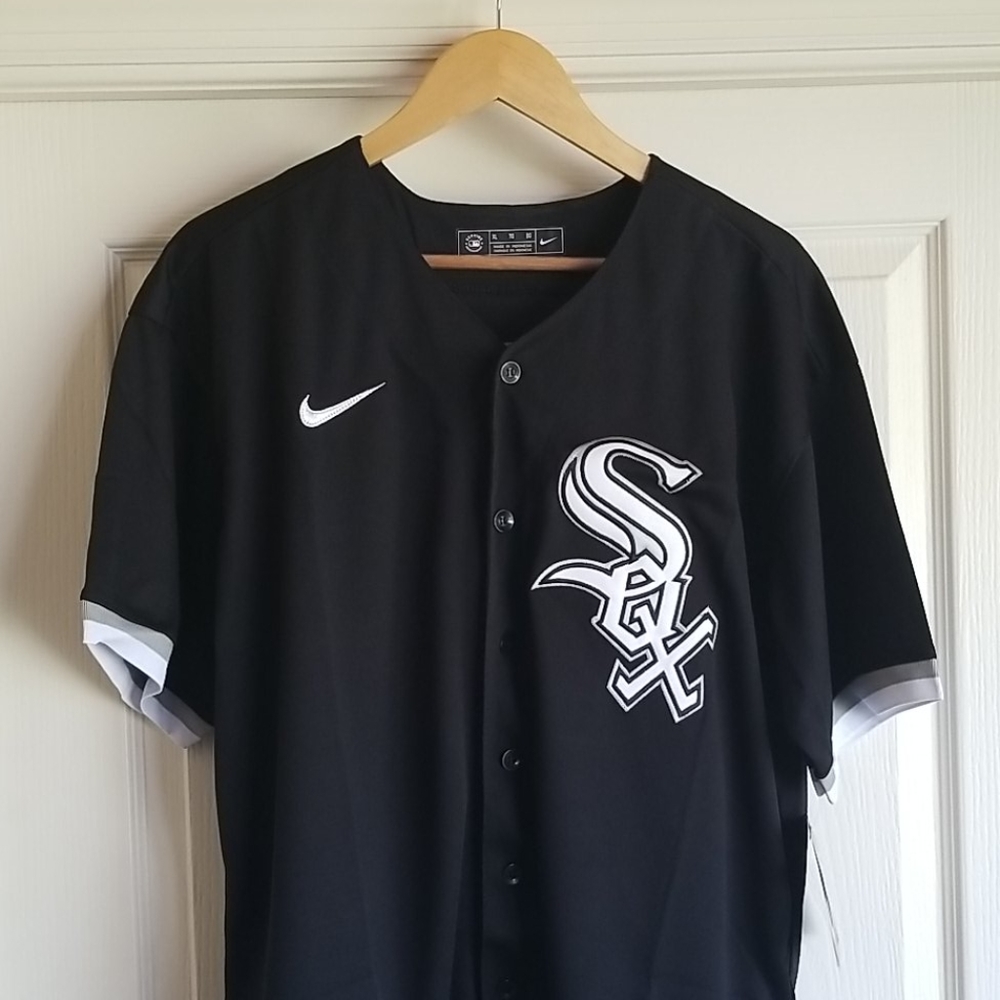 MICHEAL JORDAN BLACK CHICAGO WHITE SOX THROWBACK JERSEY